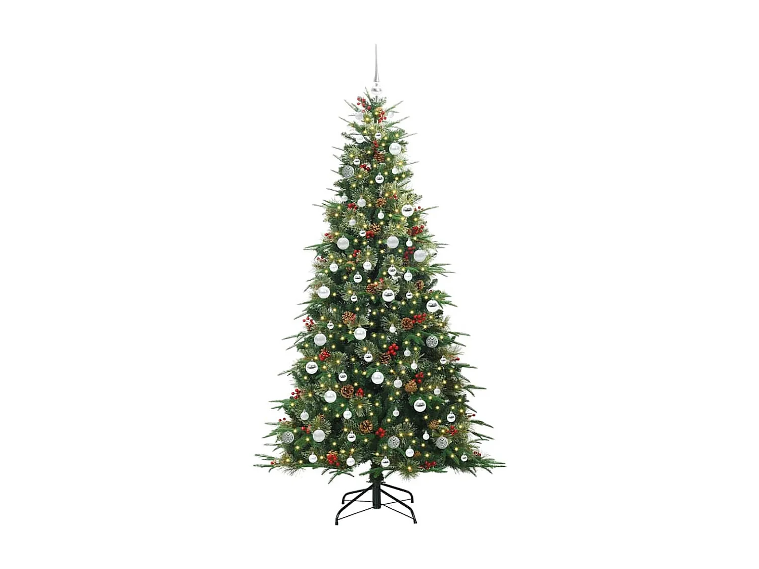 Sapin de Noël Artificiel à Branches Articulées Vert 210 cm