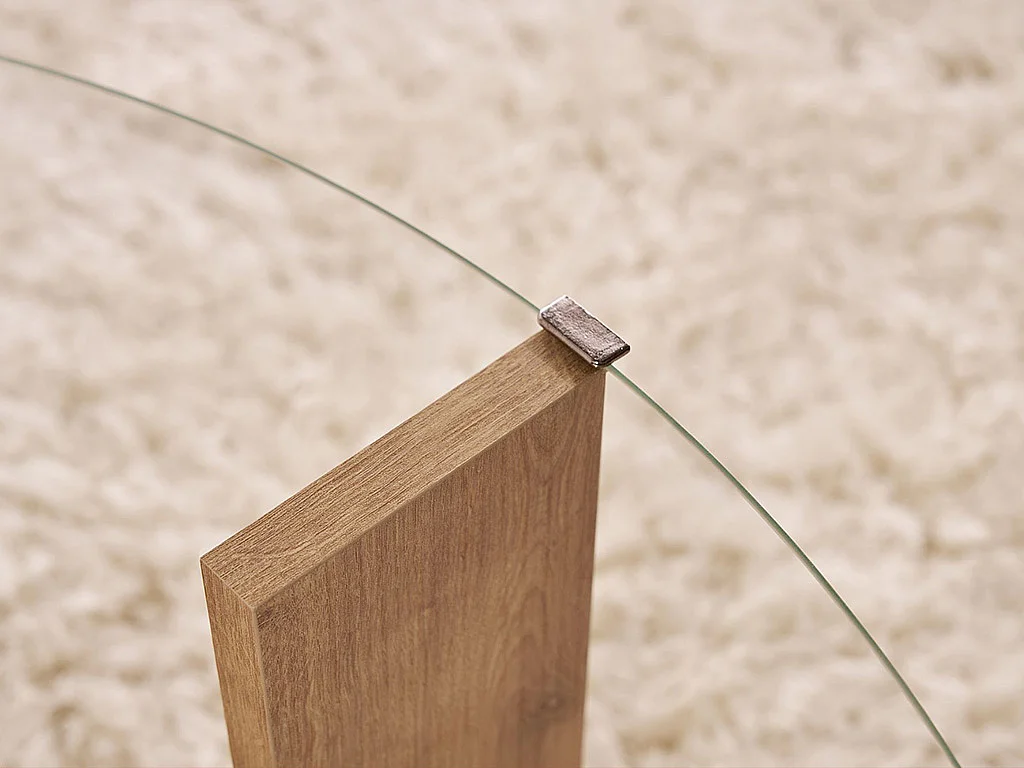 Table basse en verre trempé - Naturel clair - SENIRA