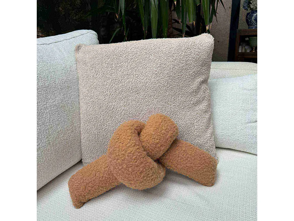 Coussin nœud en polyester Ask Dugum