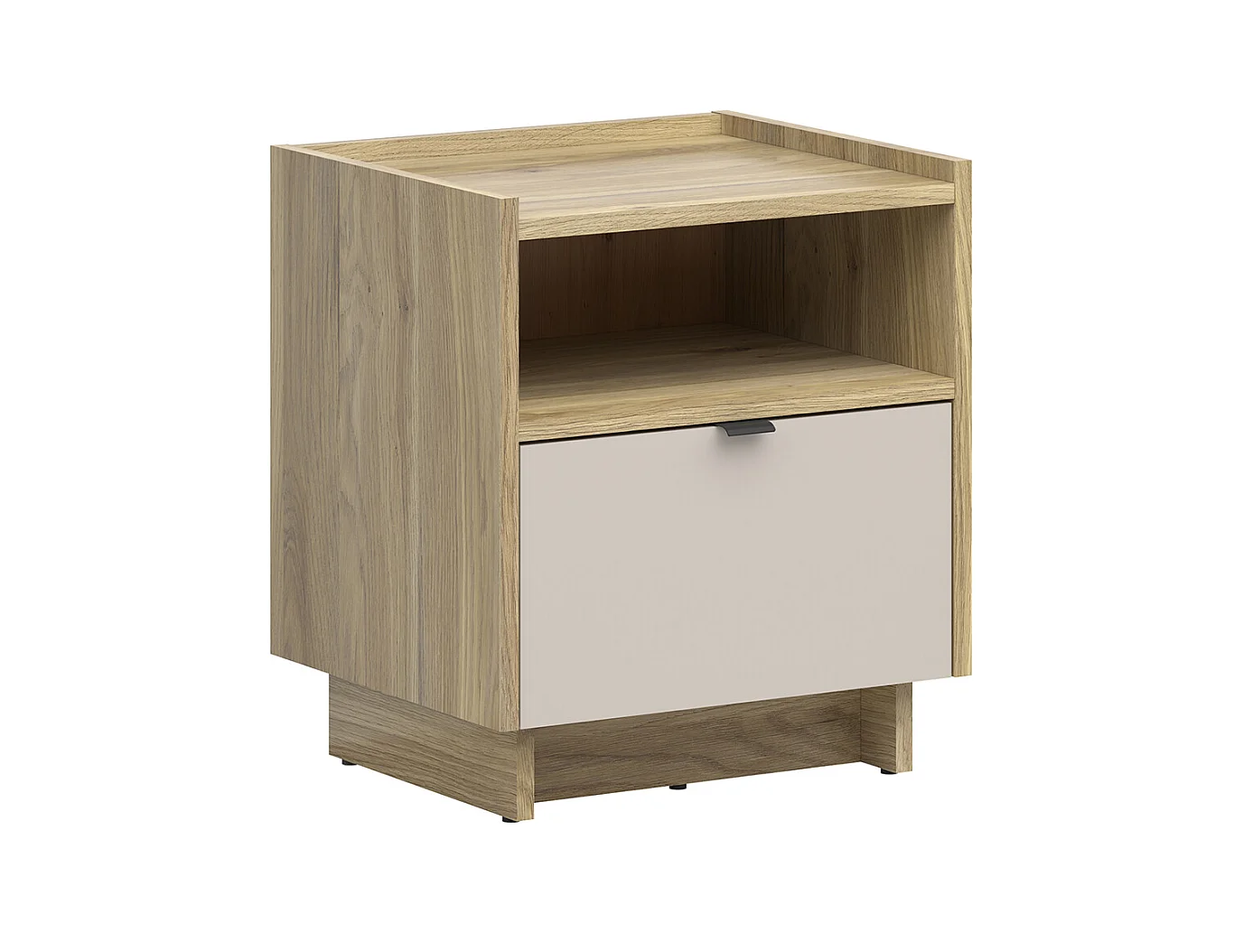 Table de chevet 1 tiroir Donna Cachemire et Bois