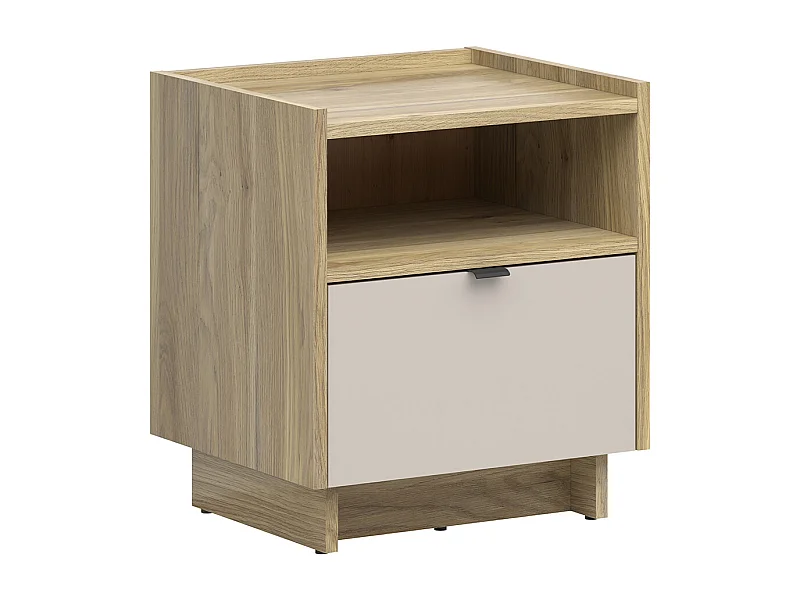 Mesa de cabeceira 1 gaveta Donna caxemira 56cm