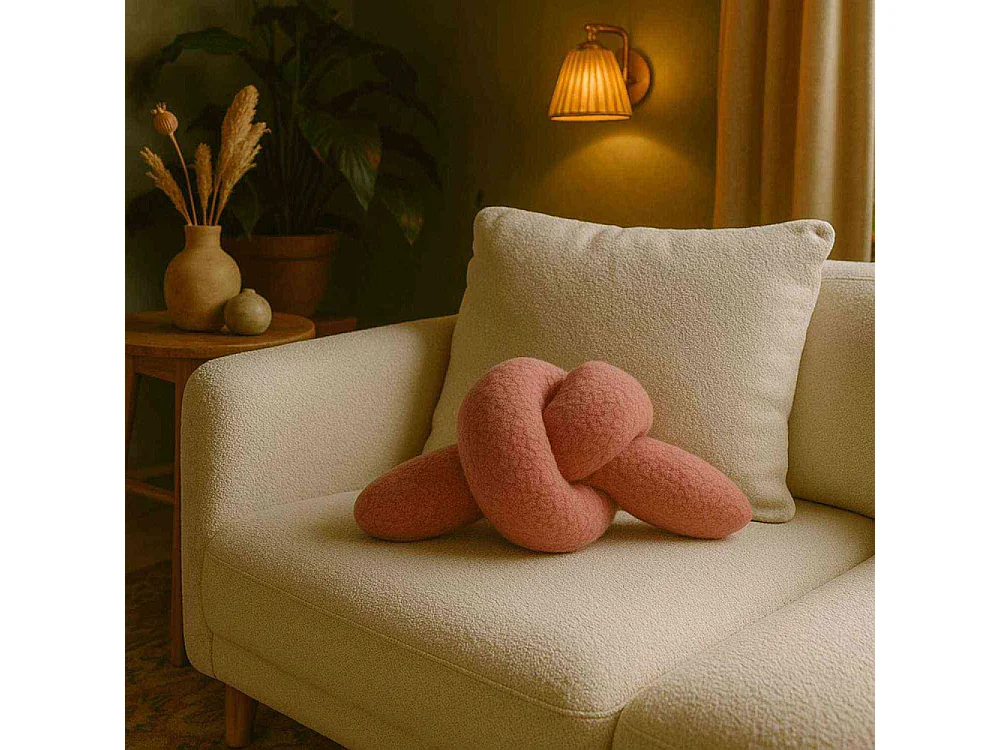 Coussin nœud en polyester Ask Dugum