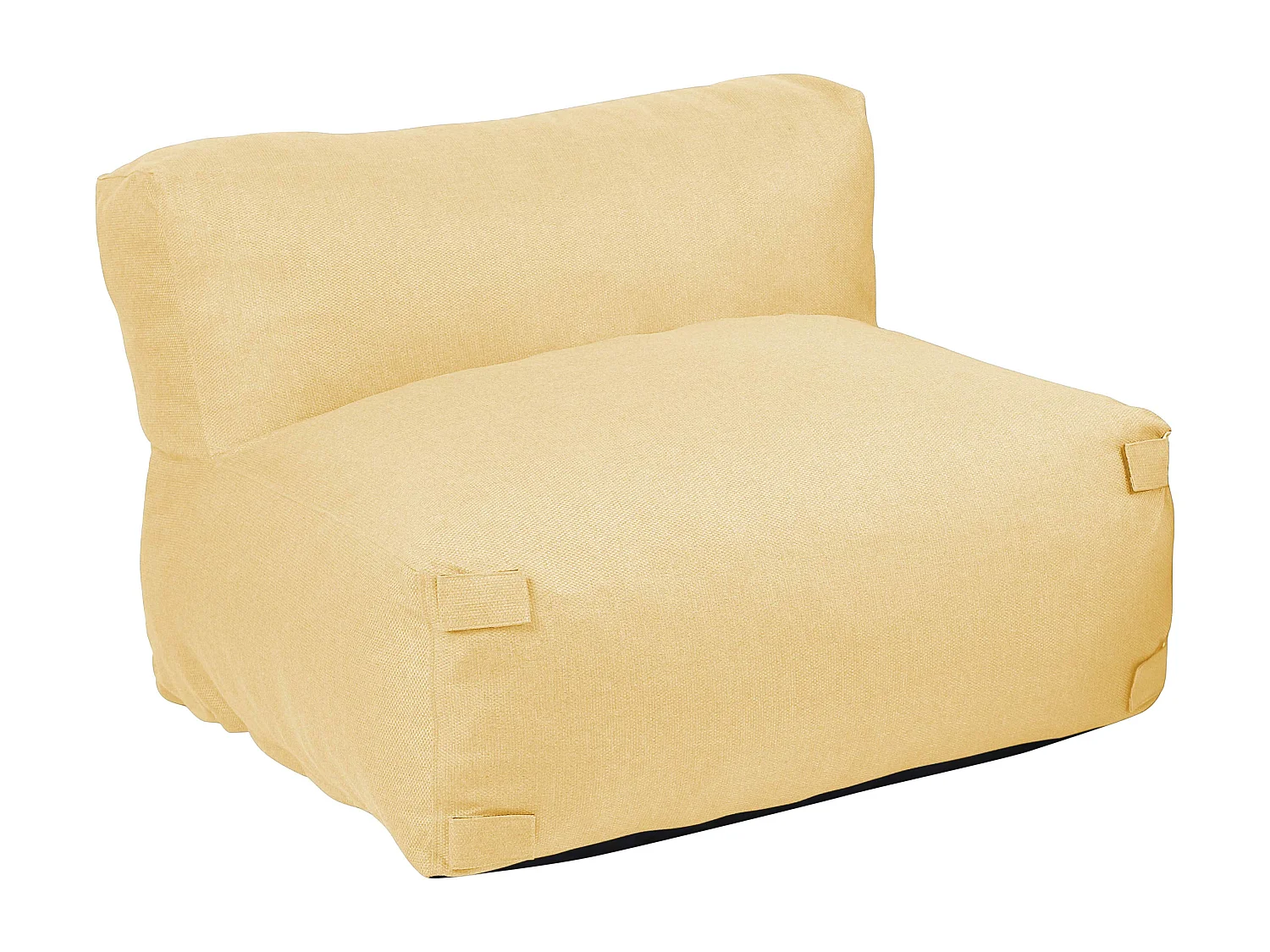 Fauteuil de jardin pour canapé modulable jaune clair