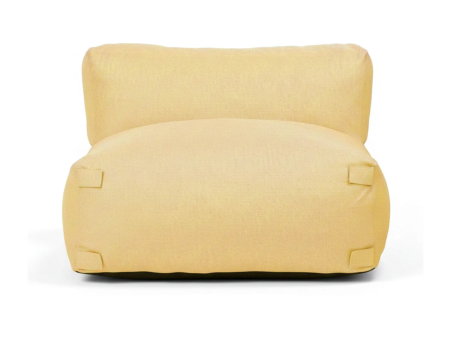 Fauteuil de jardin pour canapé modulable jaune clair