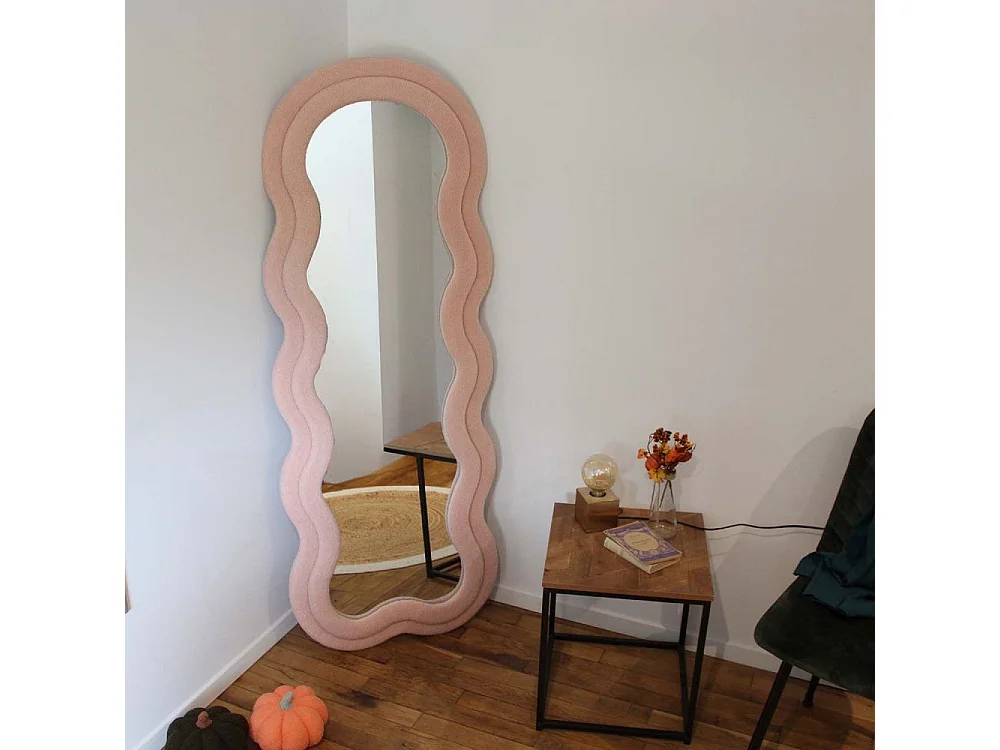 Miroir cadre en tissu Charlotte