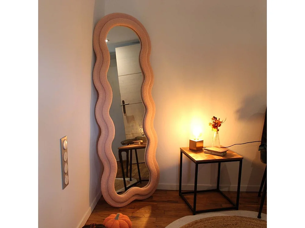 Miroir cadre en tissu Charlotte