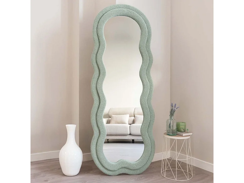 Miroir cadre en tissu Charlotte