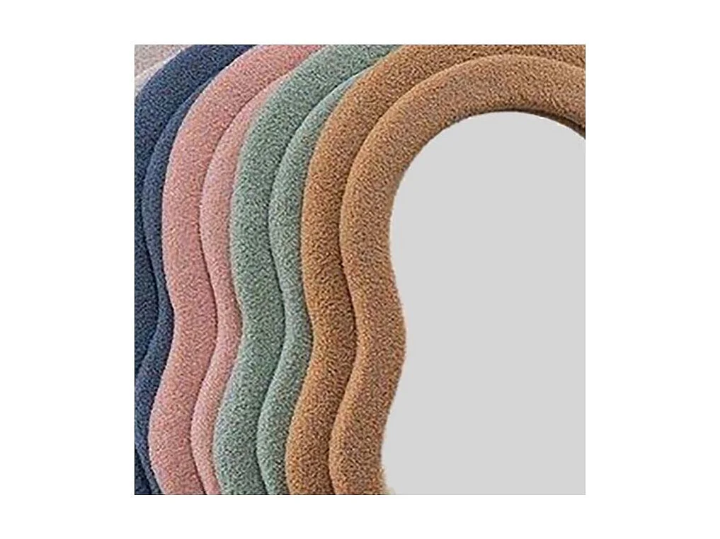 Miroir cadre en tissu Charlotte