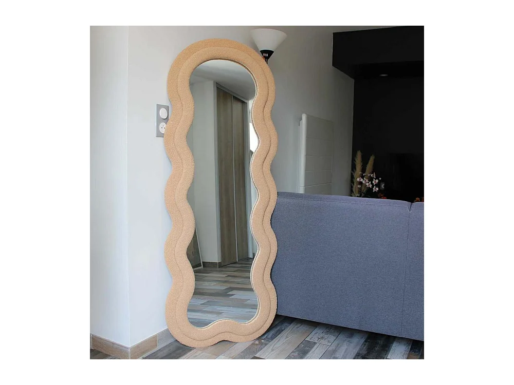 Miroir cadre en tissu Charlotte