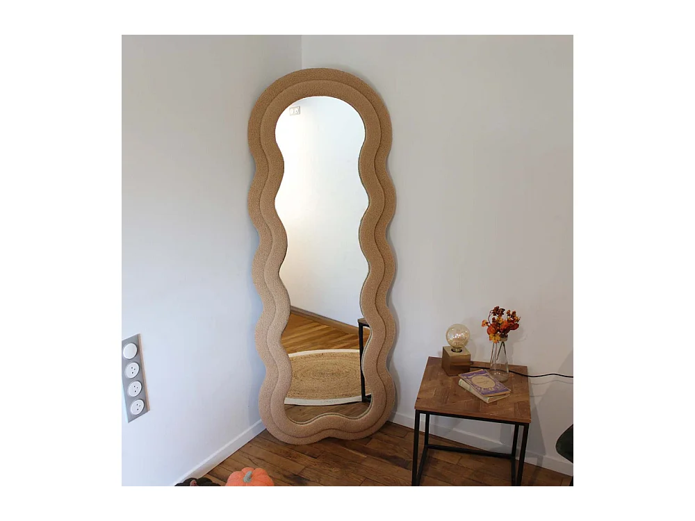 Miroir cadre en tissu Charlotte