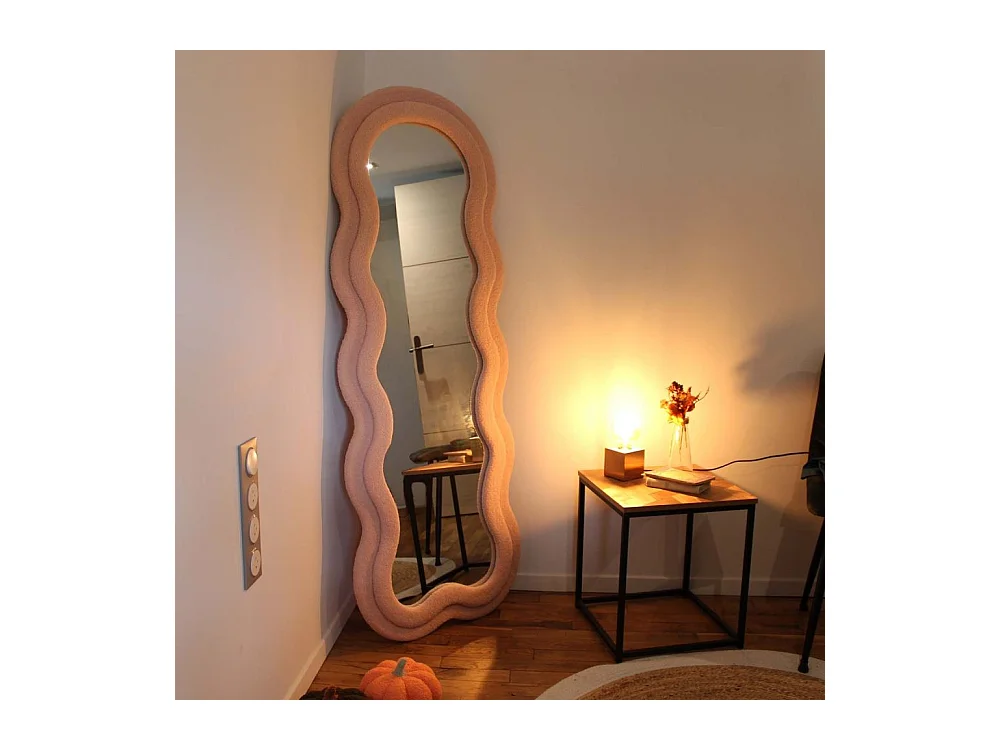 Miroir cadre en tissu Charlotte