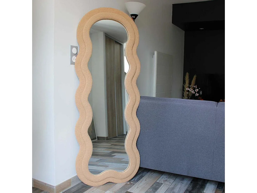 Miroir cadre en tissu Charlotte