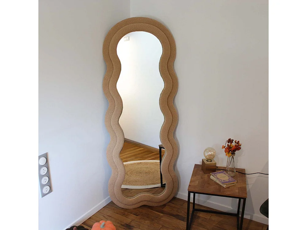 Miroir cadre en tissu Charlotte