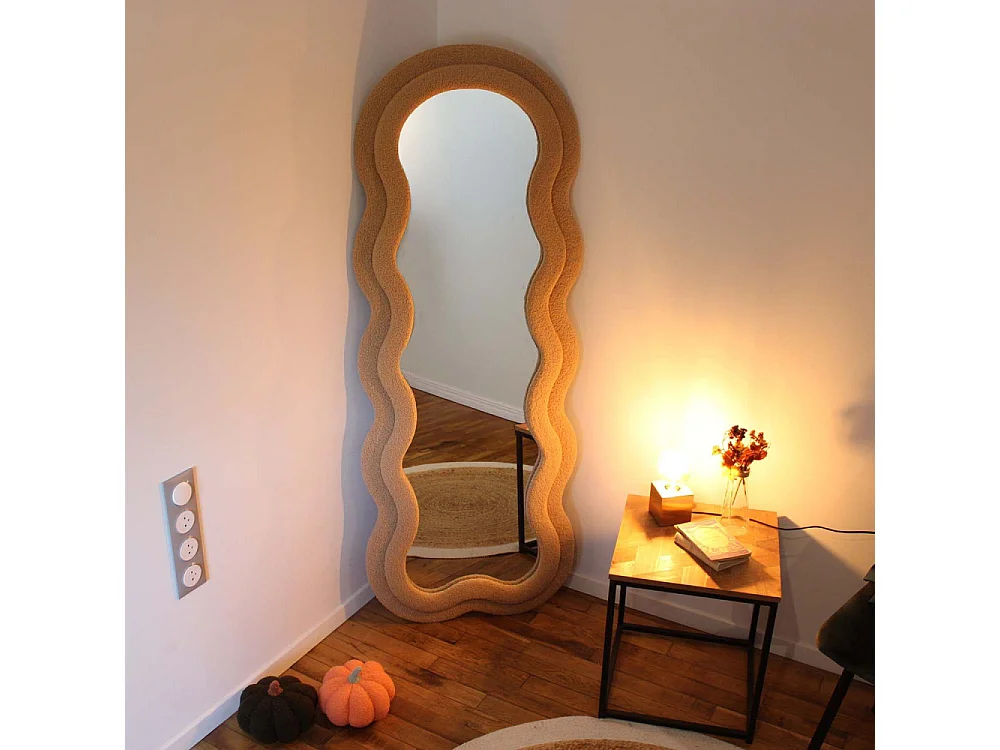 Miroir cadre en tissu Charlotte
