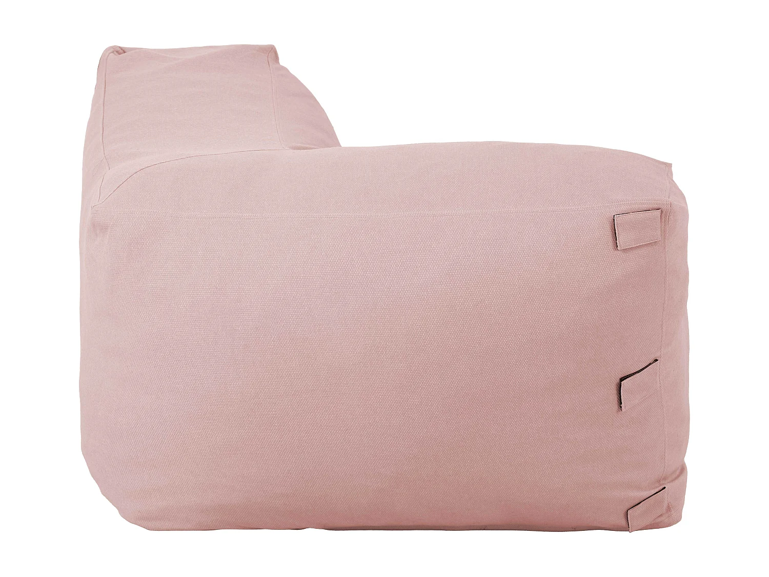 Fauteuil d'angle pour canapé modulable rose poudré