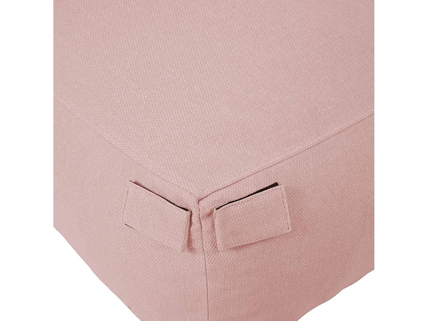 Fauteuil d'angle pour canapé modulable rose poudré