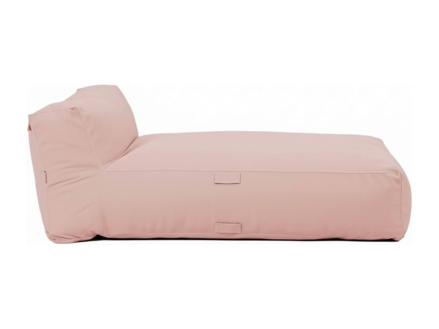 Méridienne pour salon de jardin modulable rose poudré