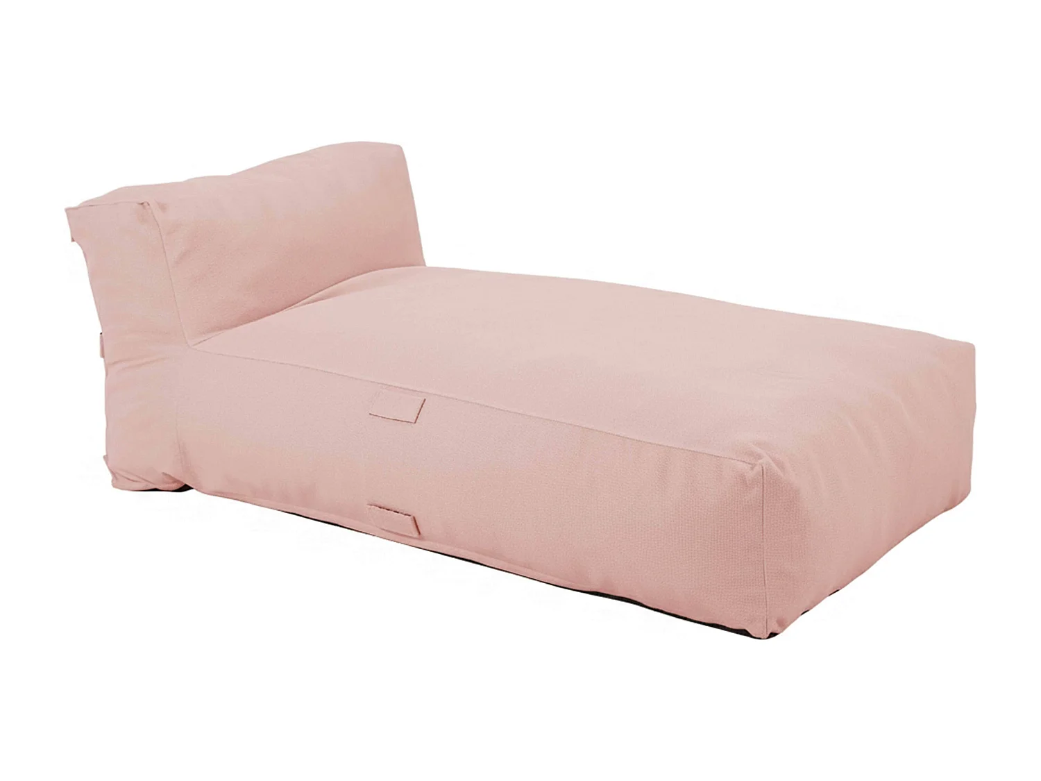 Méridienne pour salon de jardin modulable rose poudré