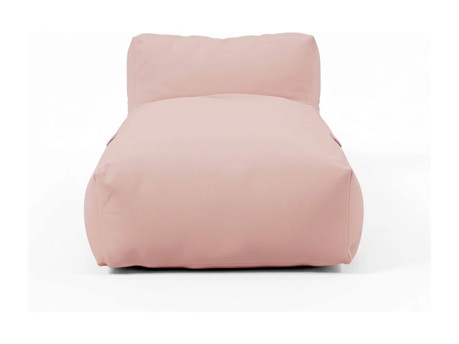 Méridienne pour salon de jardin modulable rose poudré