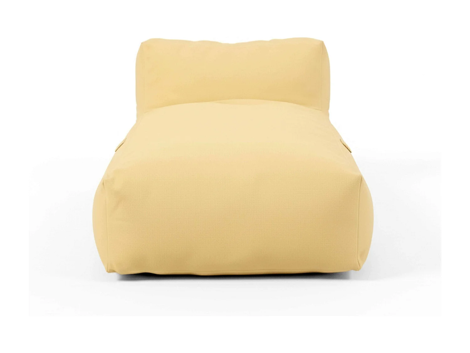 Méridienne pour salon de jardin modulable jaune clair