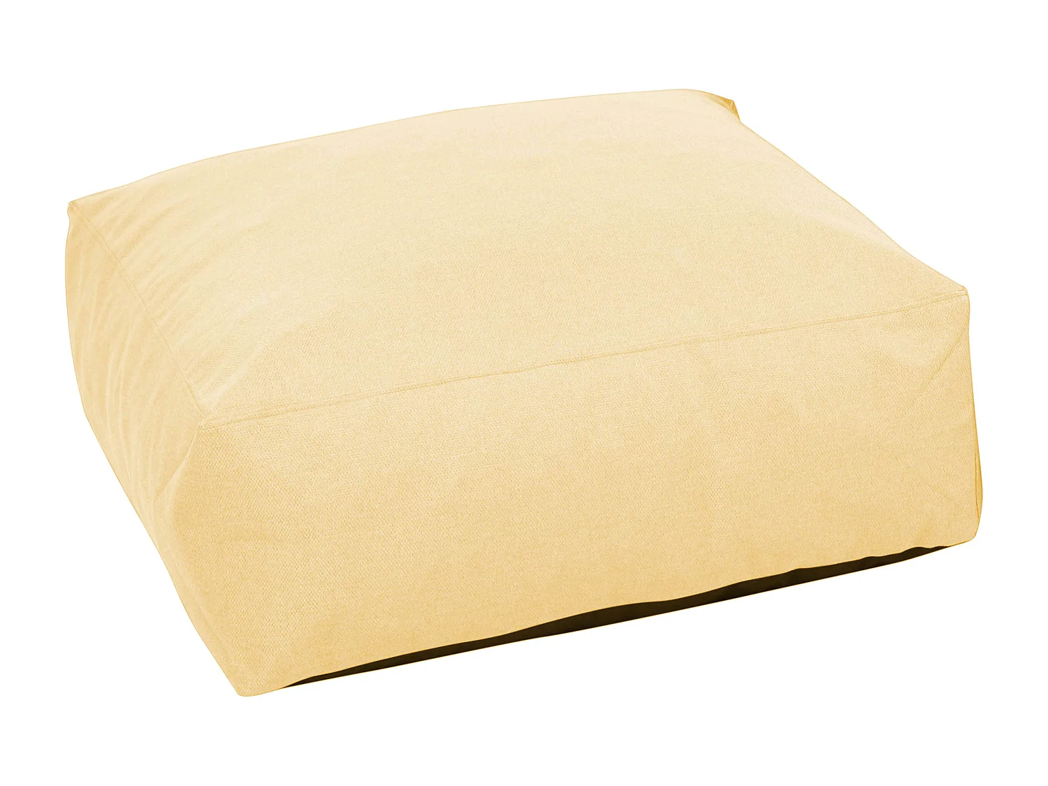 Pouf de jardin pour canapé modulable jaune clair