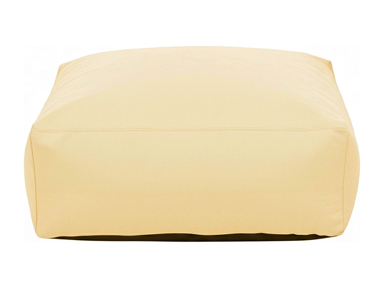 Pouf de jardin pour canapé modulable jaune clair