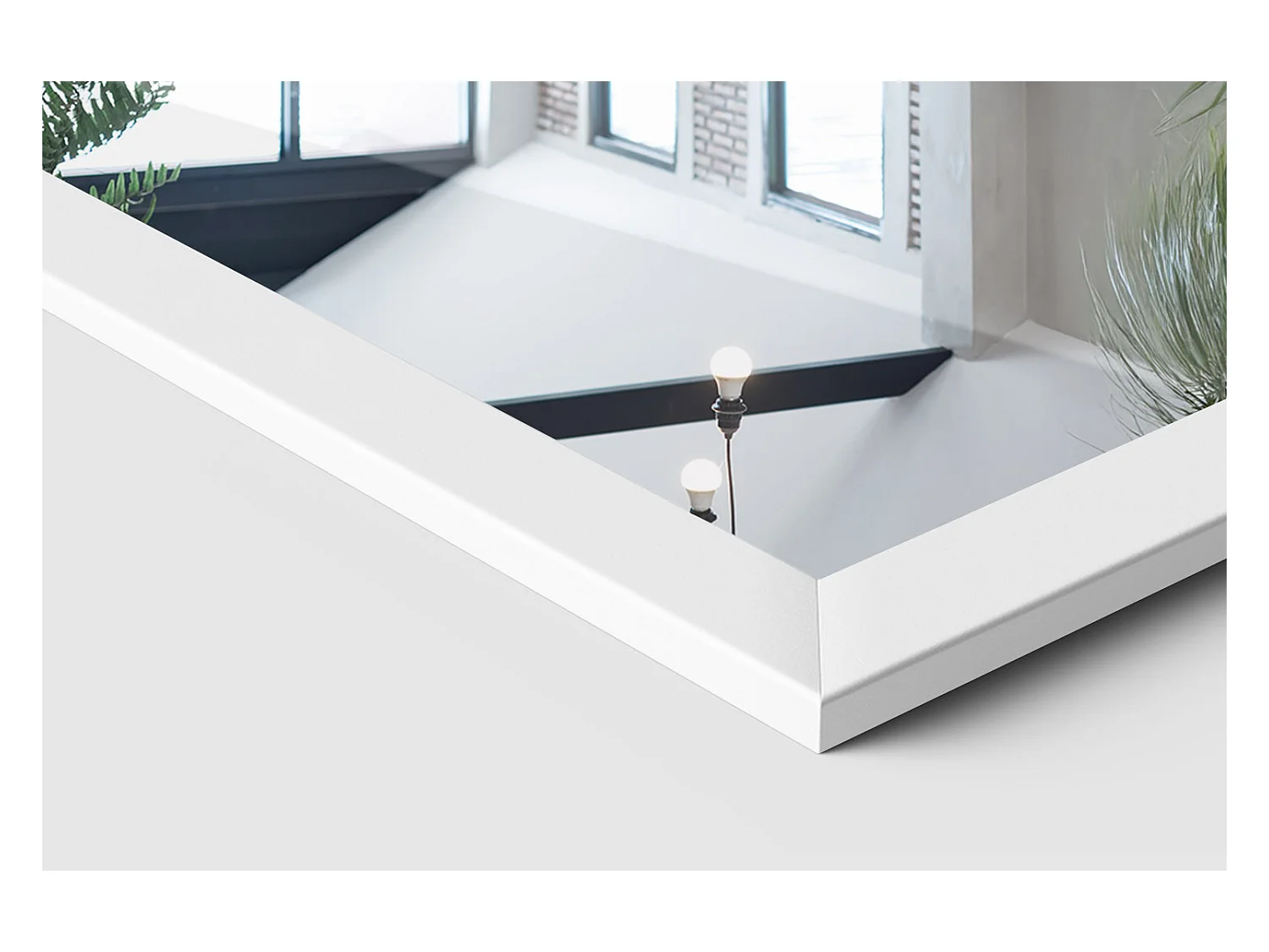 Standspiegel weiß im eleganten Rahmen modernes Spiegel für Schlafzimmer Flur oder Wohnzimmer 50x160 Tulup