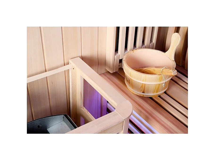 Sauna Combi Boreal® Elégance 2 - 150x125 Infrarouge + Vapeur