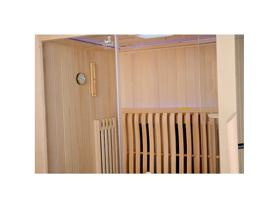 Sauna Combi Boreal® Elégance 2 - 150x125 Infrarouge + Vapeur