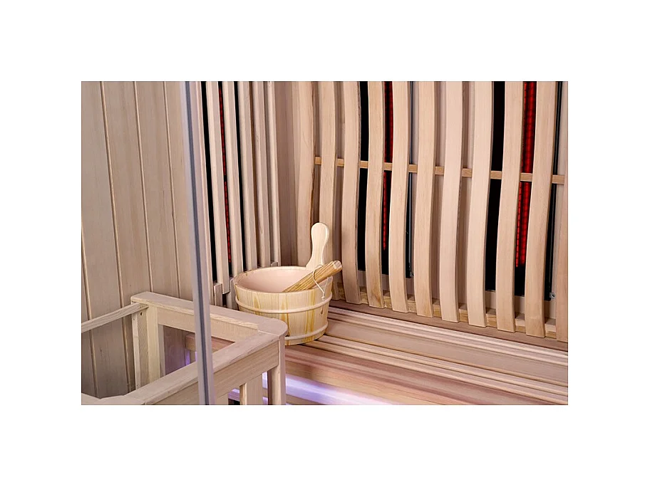 Sauna Combi Boreal® Elégance 2 - 150x125 Infrarouge + Vapeur