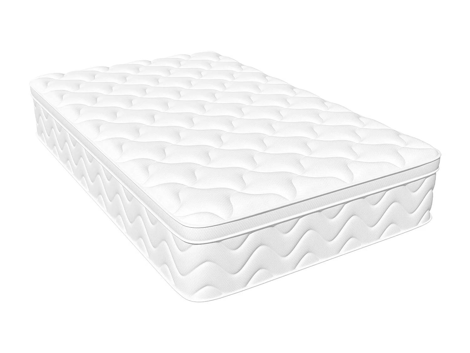 Taschenfederkernmatratze 90 x 190 cm - 7 Zone - Matratzen mit Spannbettlaken - Stärke 28 cm - Härtegrad 3 - Atmungsaktiv - Rückenentlastung