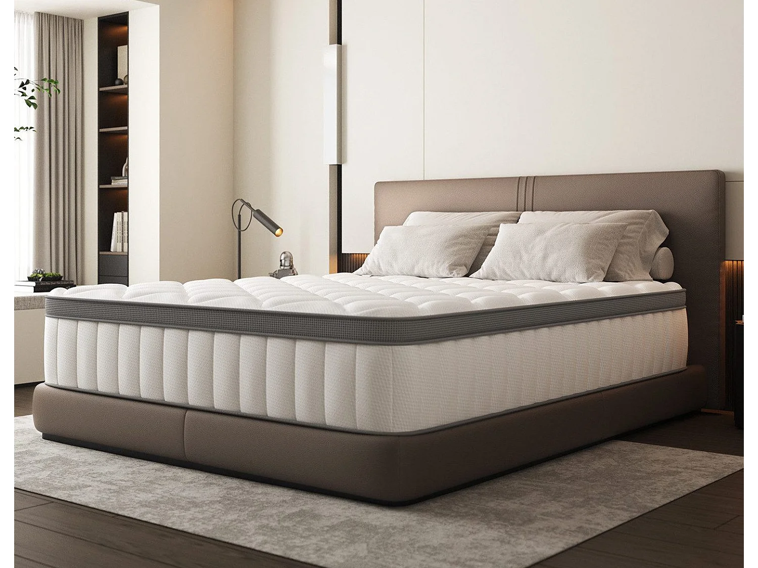 Taschenfederkernmatratze 140x 200 cm - 7 Zone Federkernmatratze - Stärke 25 cm - Härtegrad 3 - Matratzen mit Spannbettlaken - Matratze für Kinder und Erwachsene