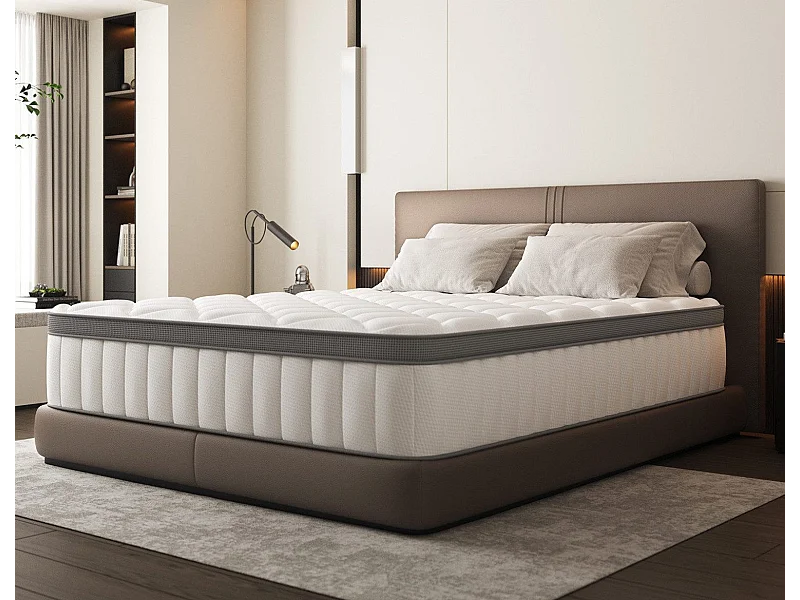 Taschenfederkernmatratze 140x 200 cm - 7 Zone Federkernmatratze - Stärke 25 cm - Härtegrad 3 - Matratzen mit Spannbettlaken - Matratze für Kinder und Erwachsene