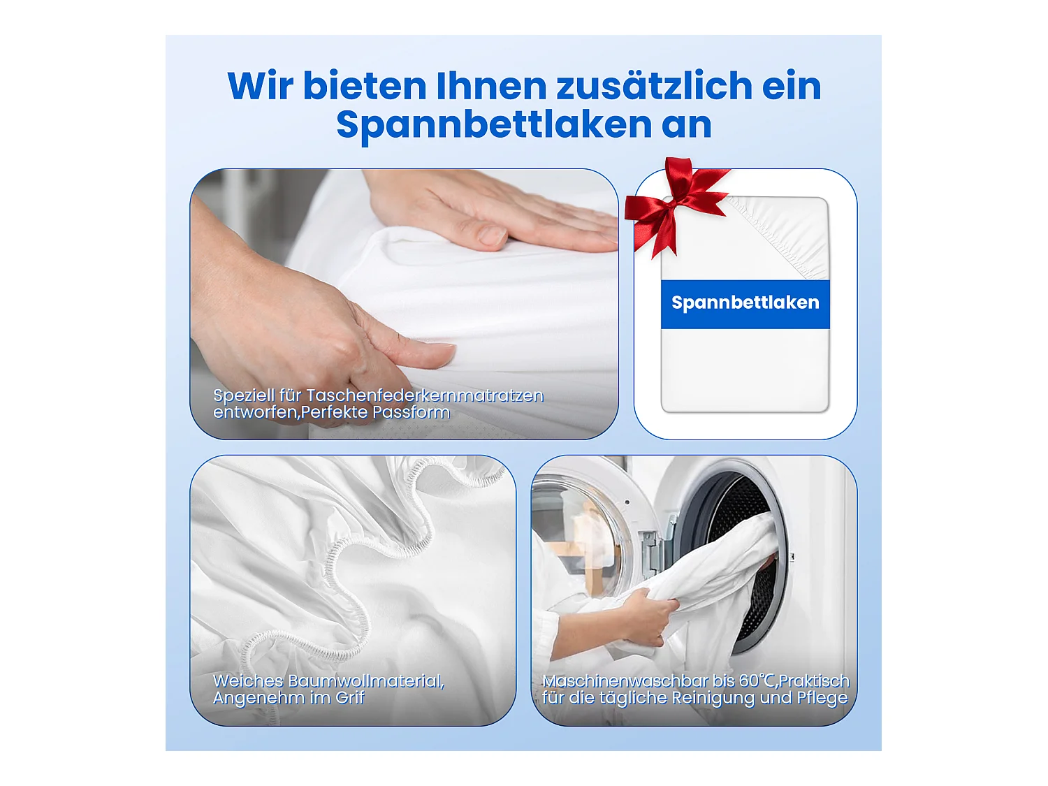 Taschenfederkernmatratze 90 x 200 cm - 7 Zone Federkernmatratze - Stärke 22 cm - Härtegrad 3 - Matratzen mit Spannbettlaken - Matratze für Kinder und Erwachsene