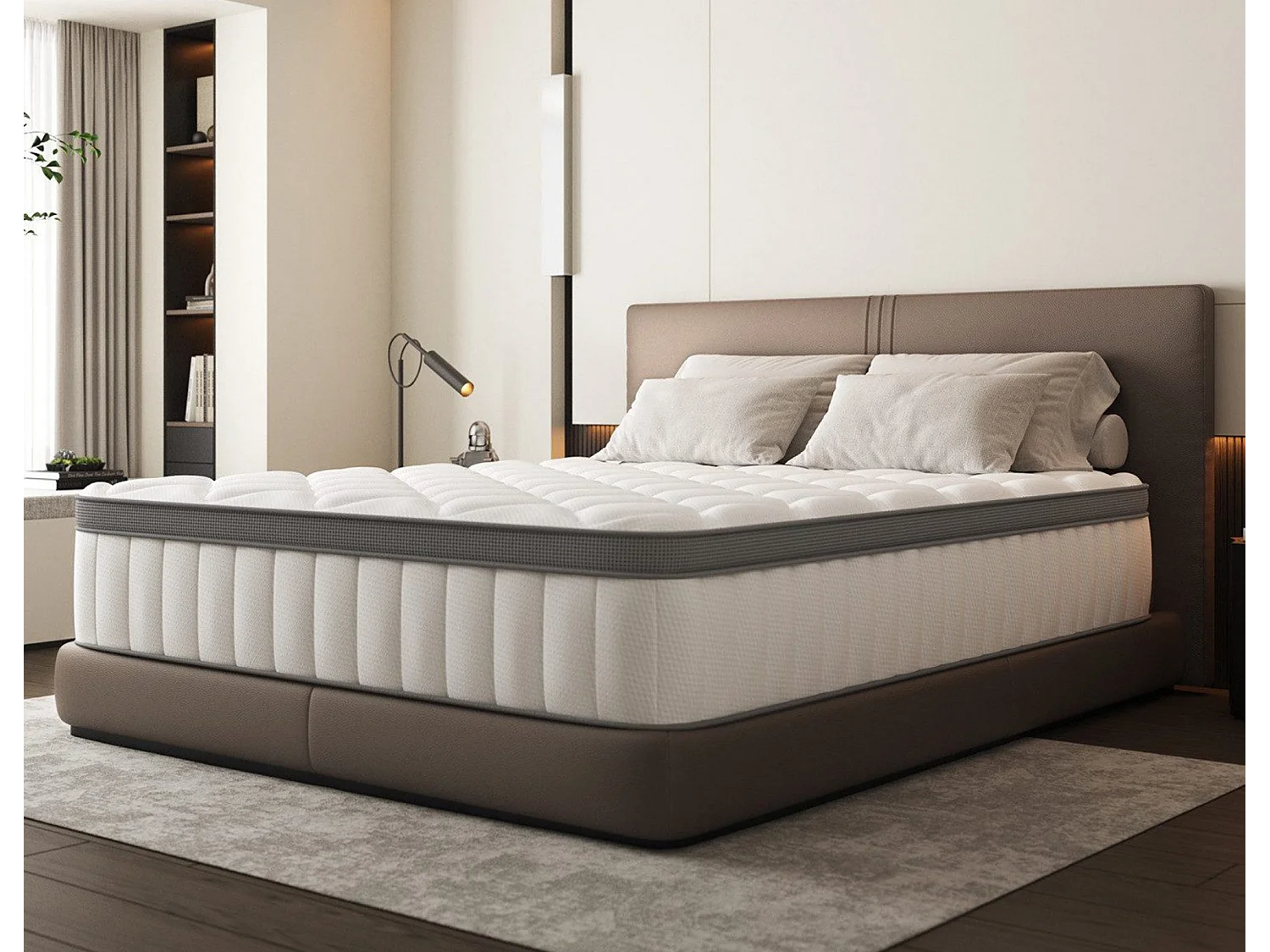 Taschenfederkernmatratze 90 x 200 cm - 7 Zone Federkernmatratze - Stärke 25 cm - Härtegrad 3 - Matratzen mit Spannbettlaken - Matratze für Kinder und Erwachsene