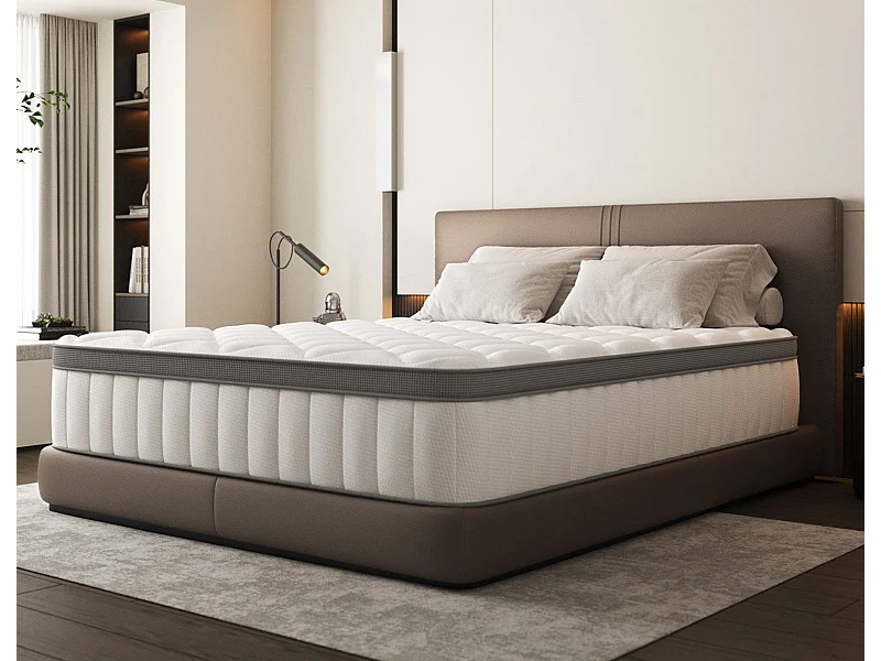 Taschenfederkernmatratze 90 x 200 cm - 7 Zone Federkernmatratze - Stärke 25 cm - Härtegrad 3 - Matratzen mit Spannbettlaken - Matratze für Kinder und Erwachsene