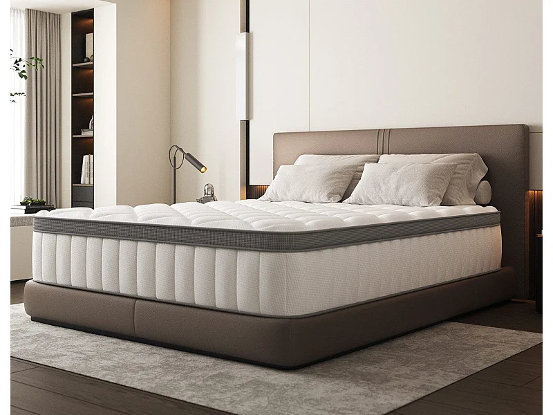 Taschenfederkernmatratze 140 x 190 cm - 7 Zone Federkernmatratze - Stärke 25 cm - Härtegrad 3 - Matratzen mit Spannbettlaken - Matratze für Kinder und Erwachsene