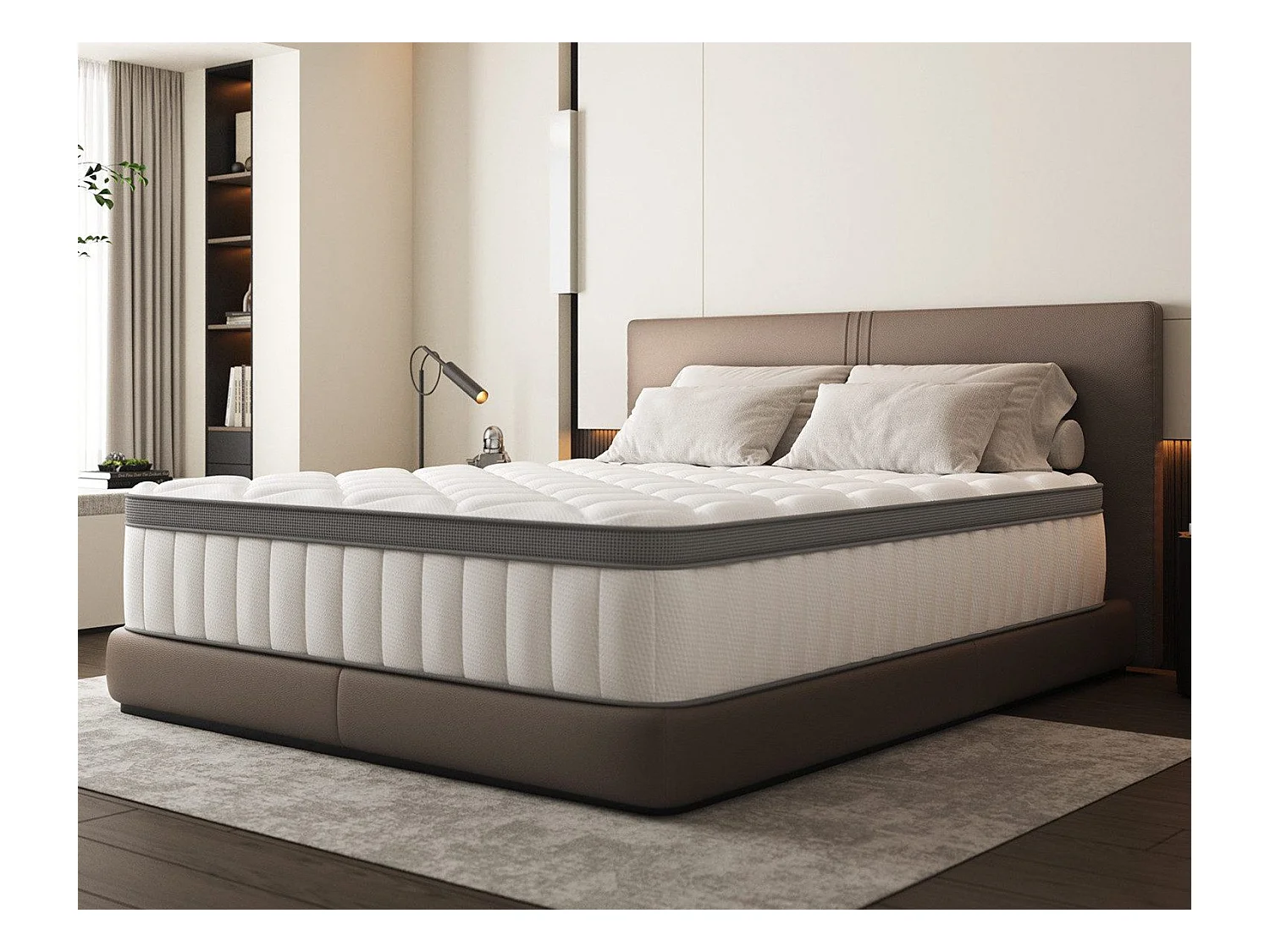 Taschenfederkernmatratze 140 x 190 cm - 7 Zone Federkernmatratze - Stärke 25 cm - Härtegrad 3 - Matratzen mit Spannbettlaken - Matratze für Kinder und Erwachsene