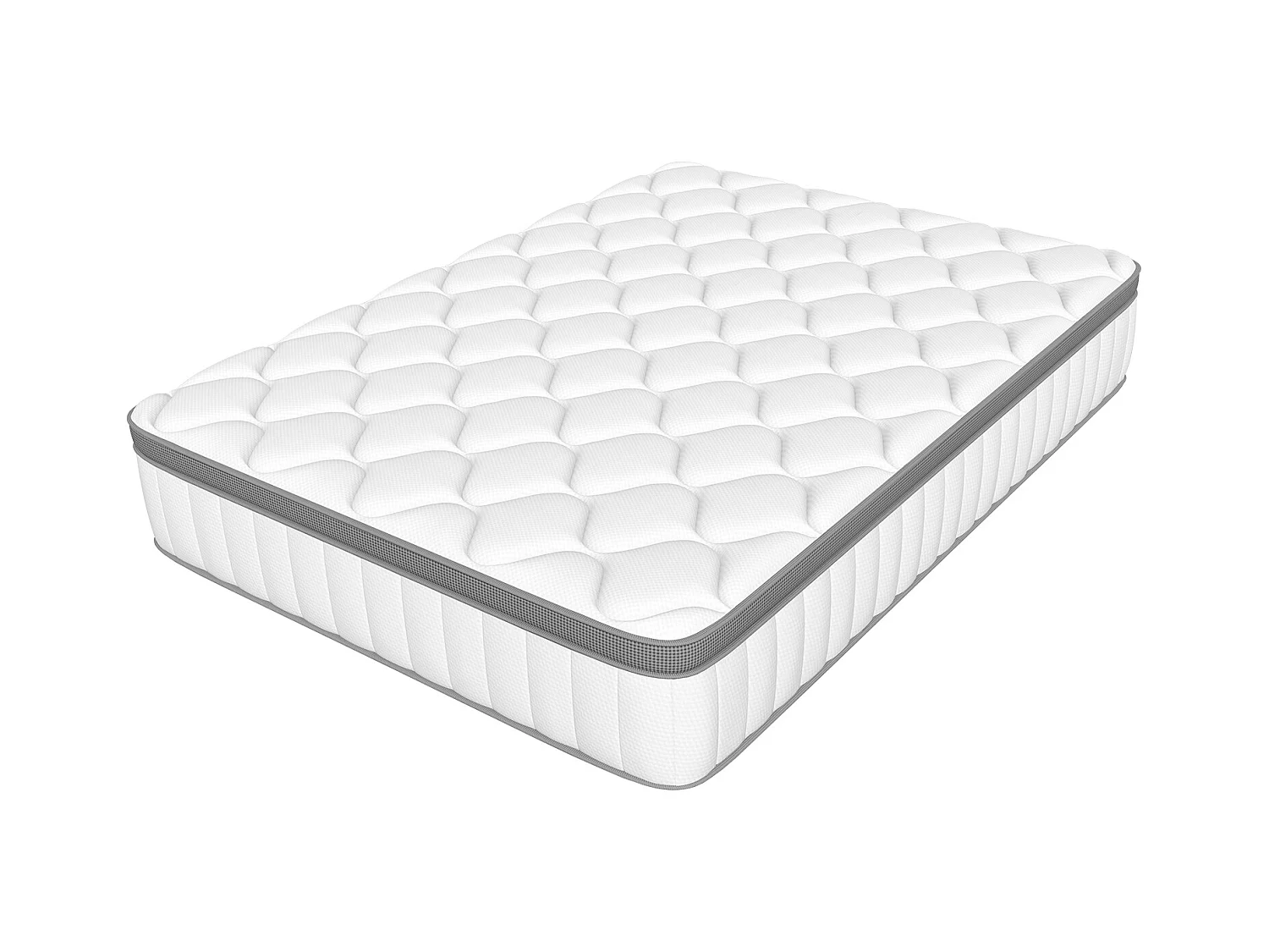 Taschenfederkernmatratze 140 x 190 cm - 7 Zone Federkernmatratze - Stärke 25 cm - Härtegrad 3 - Matratzen mit Spannbettlaken - Matratze für Kinder und Erwachsene