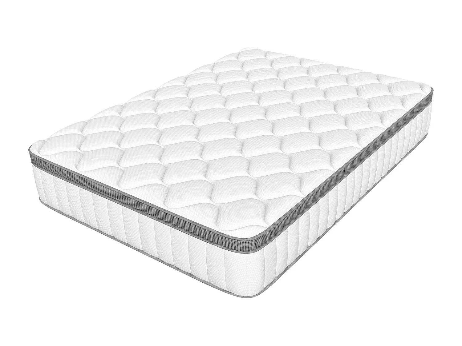 Taschenfederkernmatratze 140 x 190 cm - 7 Zone Federkernmatratze - Stärke 25 cm - Härtegrad 3 - Matratzen mit Spannbettlaken - Matratze für Kinder und Erwachsene