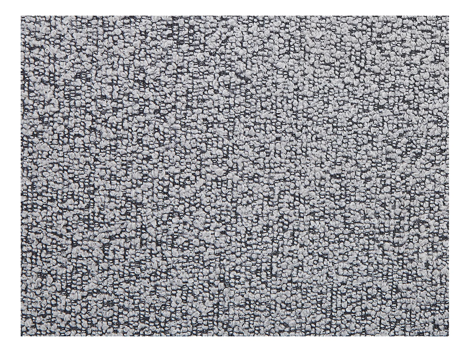 Lit coffre 160 x 200 cm - Tissu bouclette - Gris + Matelas - MAZIRI