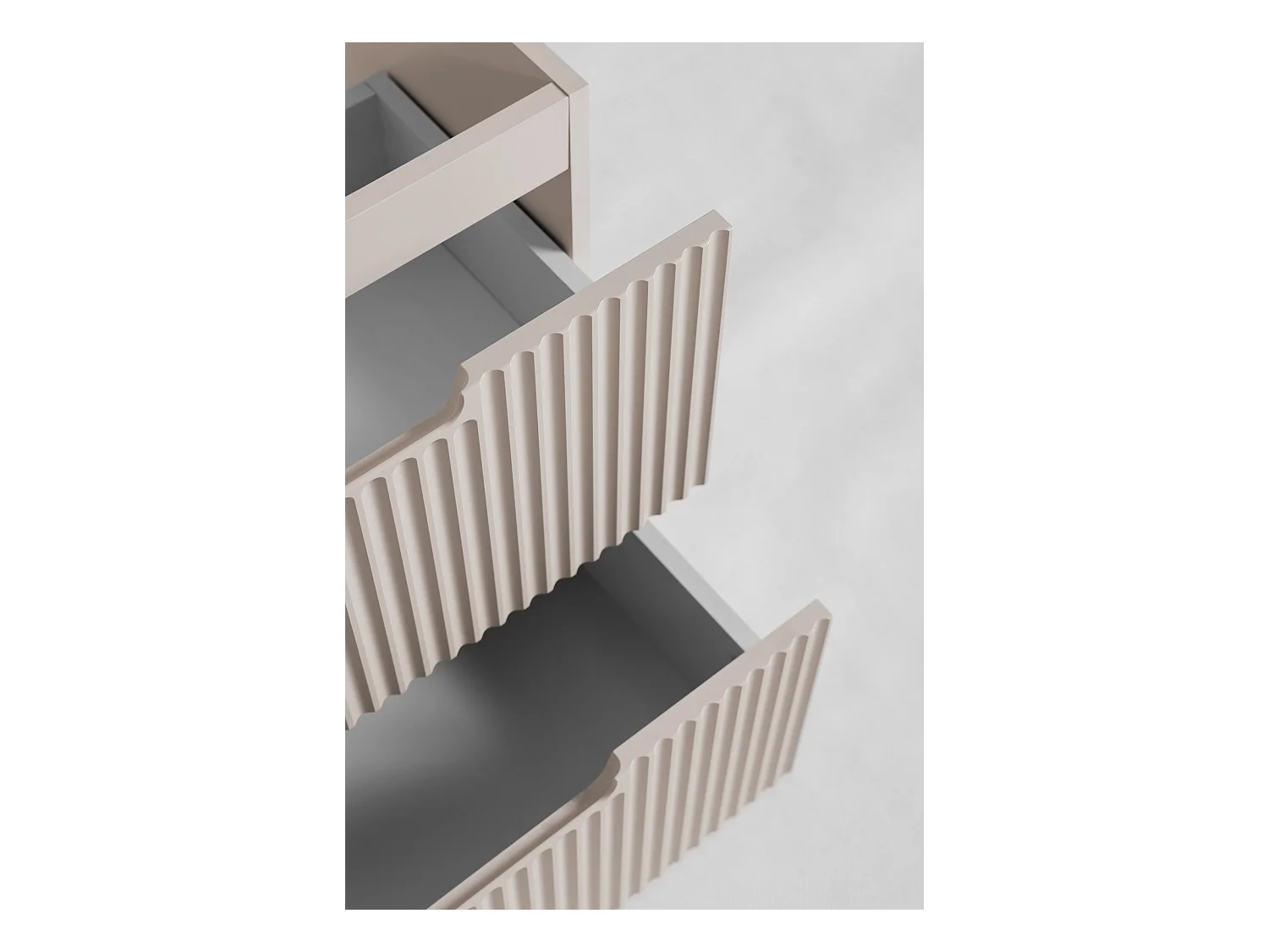 VENA Badkamerkast met gefreesd front onder wastafel 46 x 60 x 57 beige