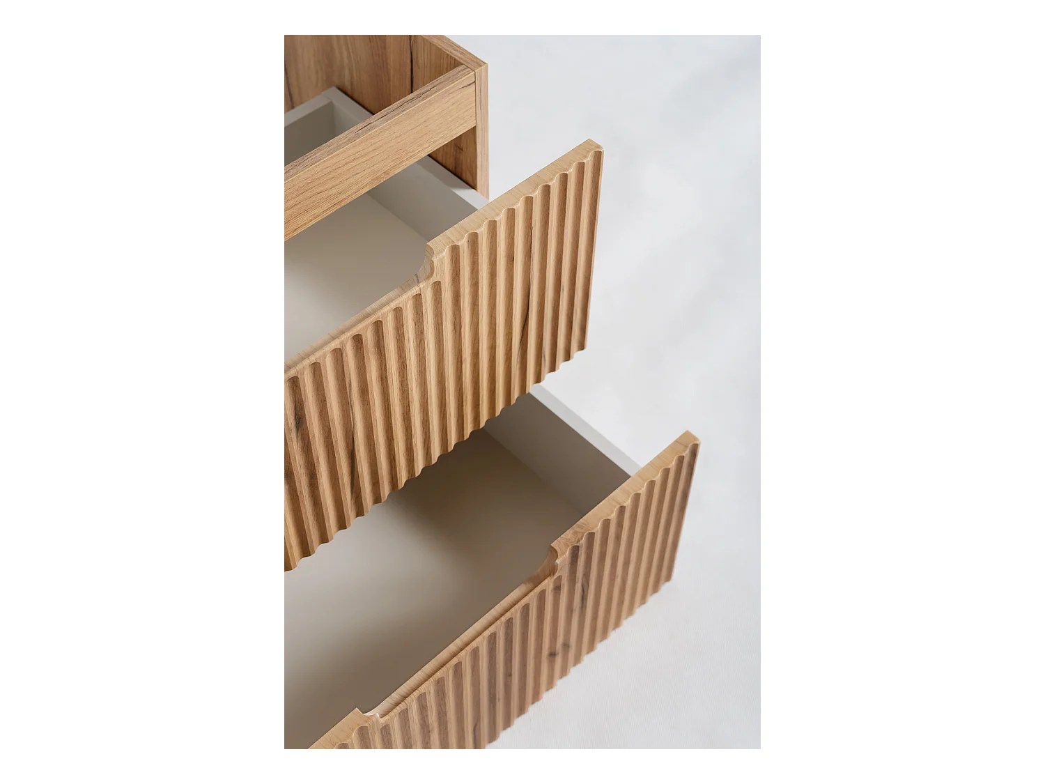 Mueble de baño VENA con frente estriado para lavabo 46 x 60 x 57 roble dorado