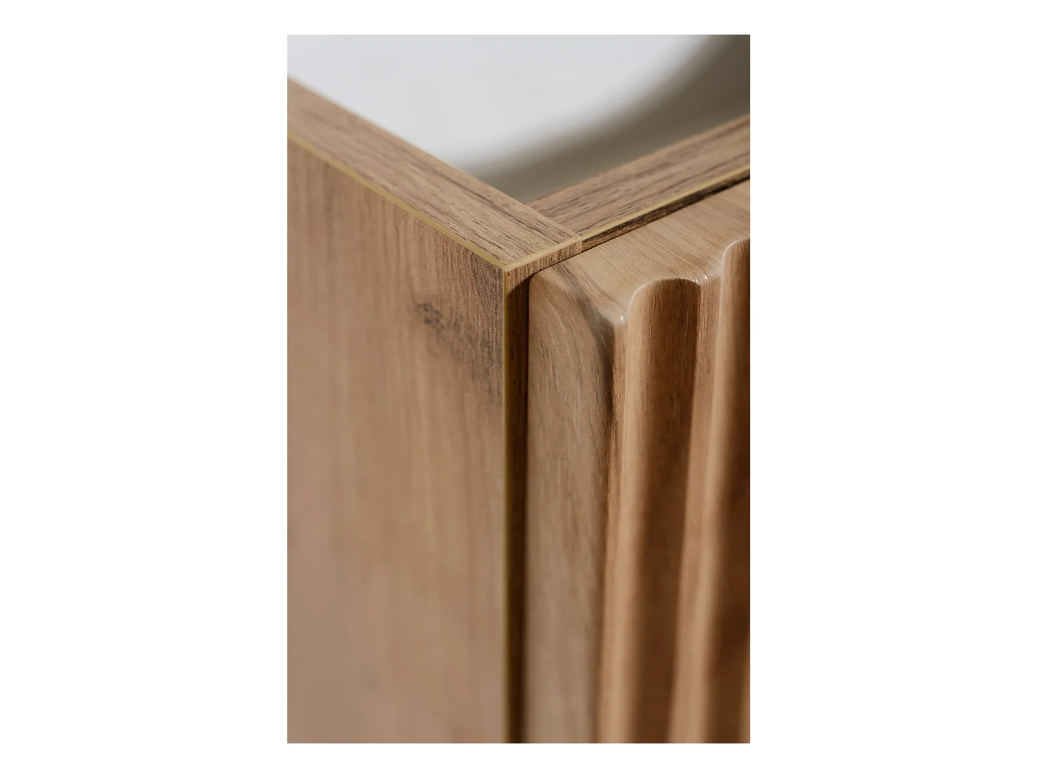 Mueble de baño VENA con frente estriado para lavabo 46 x 60 x 57 roble dorado