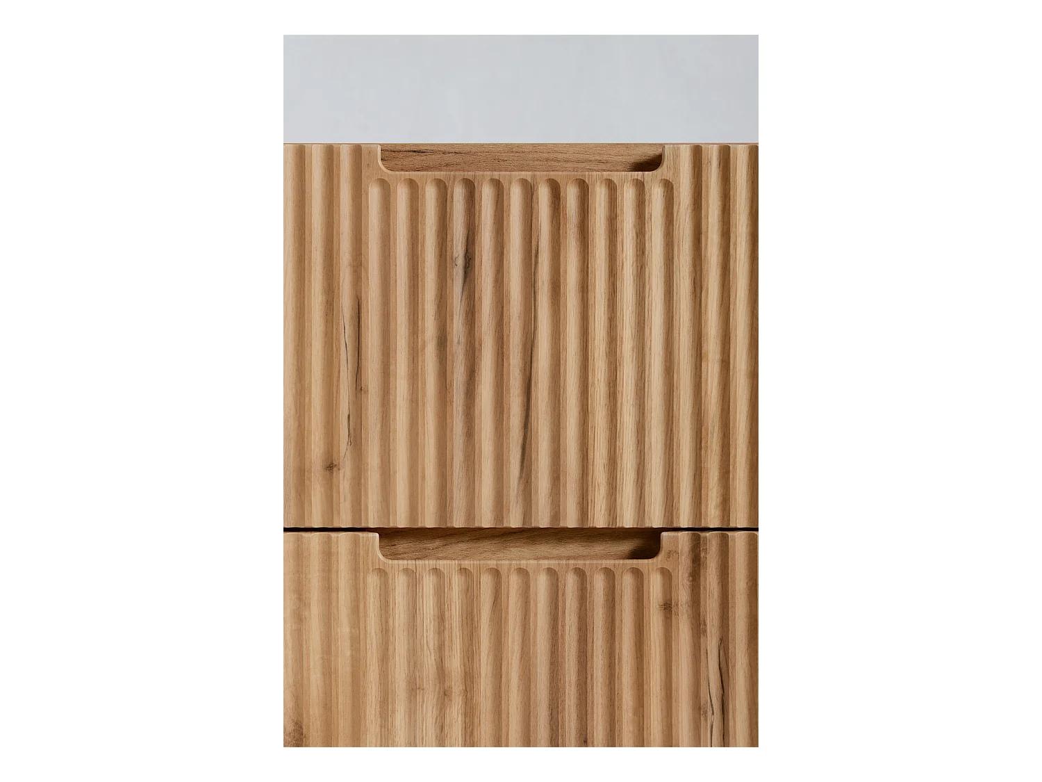 Mueble de baño VENA con frente estriado para lavabo 46 x 80 x 57 roble dorado