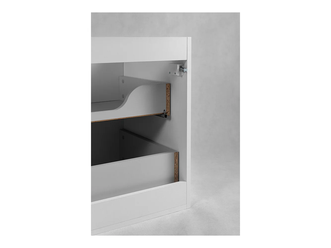 Mobile da bagno VENA con frontale scanalato sotto lavabo 46 x 60 x 57 bianco