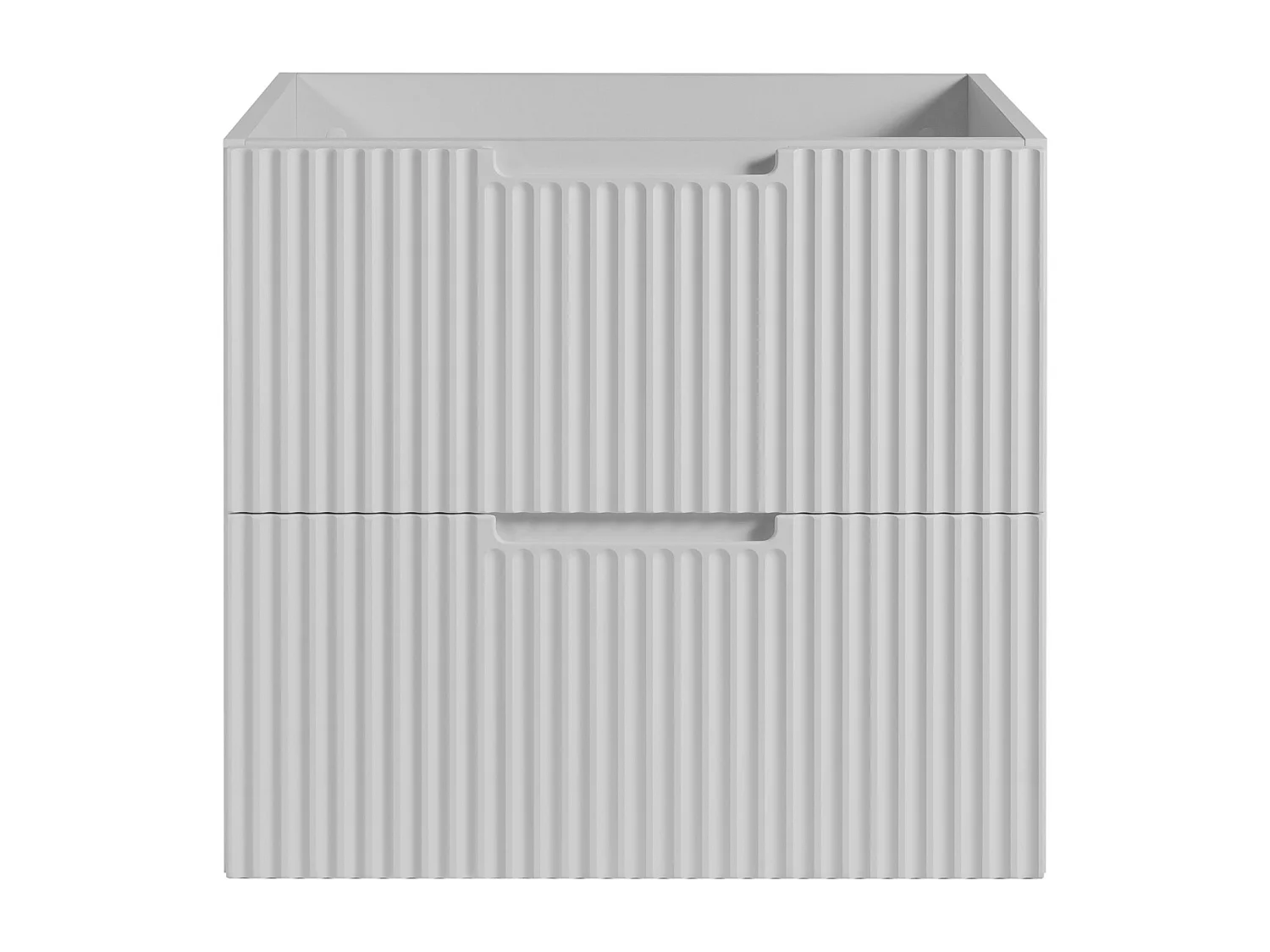 Meuble de salle de bain VENA avec façade rainurée 46 x 60 x 57 blanc