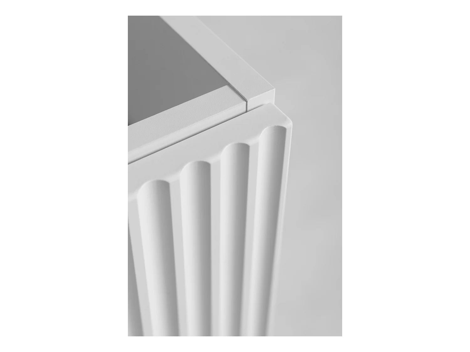 Mobile da bagno VENA con frontale scanalato sotto lavabo 46 x 80 x 57 bianco