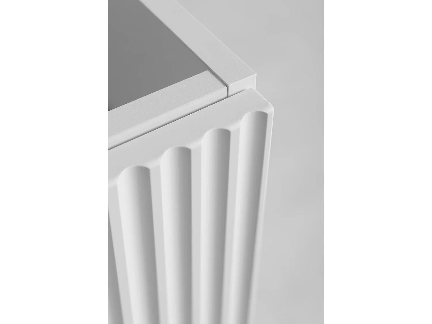 Móvel de casa de banho VENA com frente fresada sob lavatório 46 x 80 x 57 branco