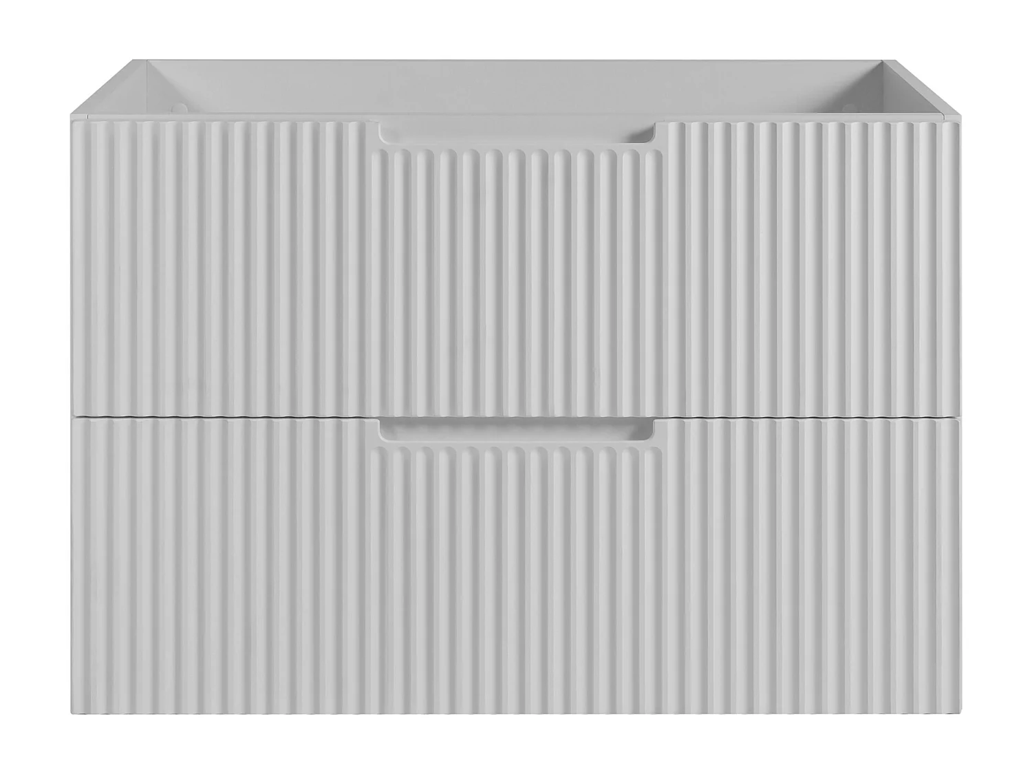 Móvel de casa de banho VENA com frente fresada sob lavatório 46 x 80 x 57 branco